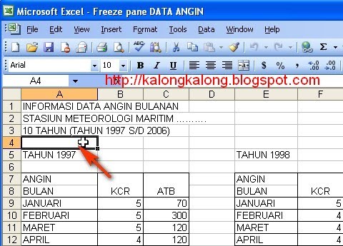 BAGAIMANA CARA MEMBUAT FREEZE PANE DATA DI EXCEL BAGAIMANA CARA MEMBUAT FREEZE PANE DATA DI EXCEL