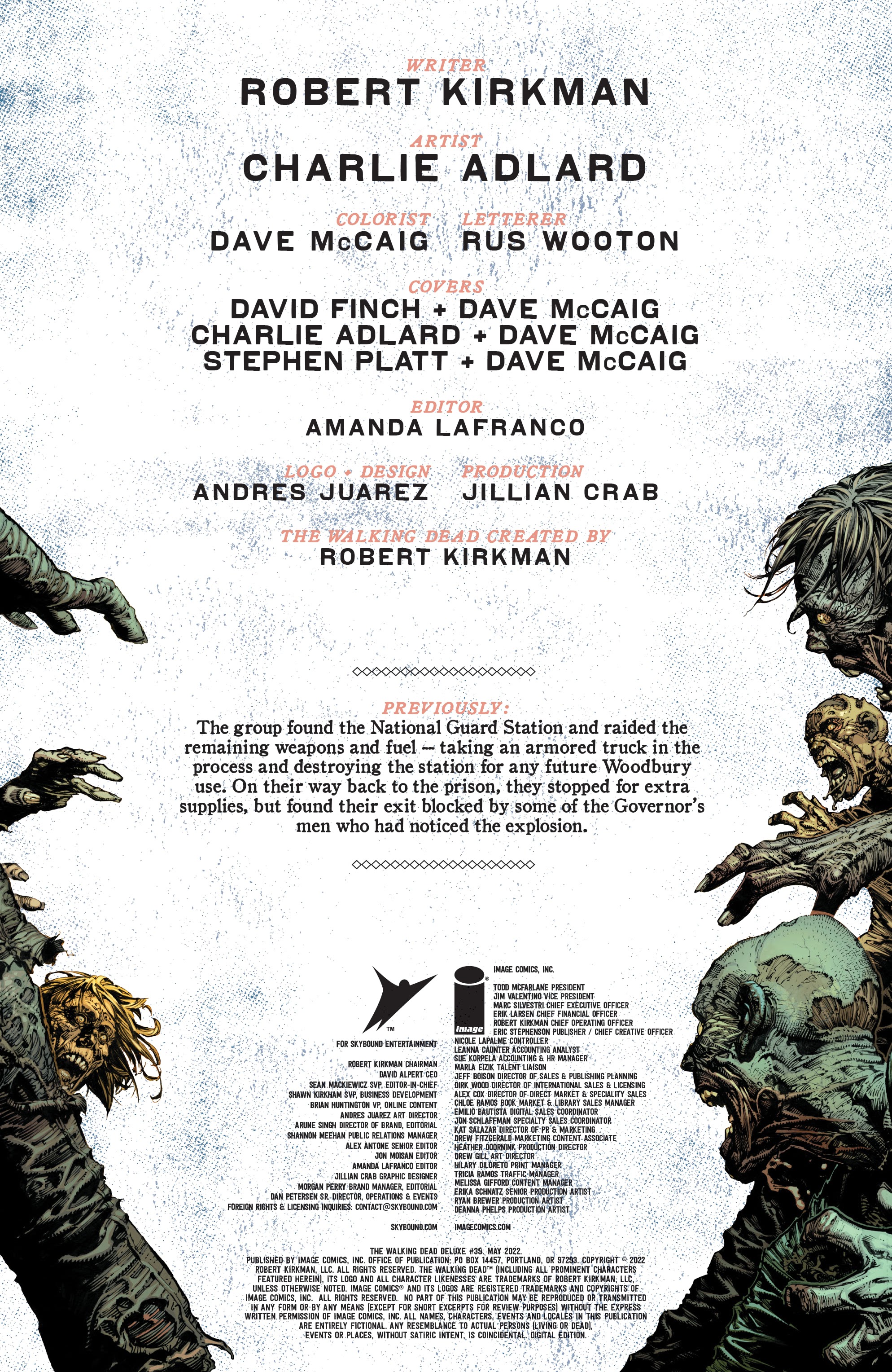 Read online The Walking Dead Deluxe comic -  Issue #39 - 2