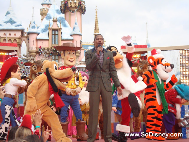 Nick Cannon at Disneyland- Disney Parks Christmas Day Parade Taping 2010