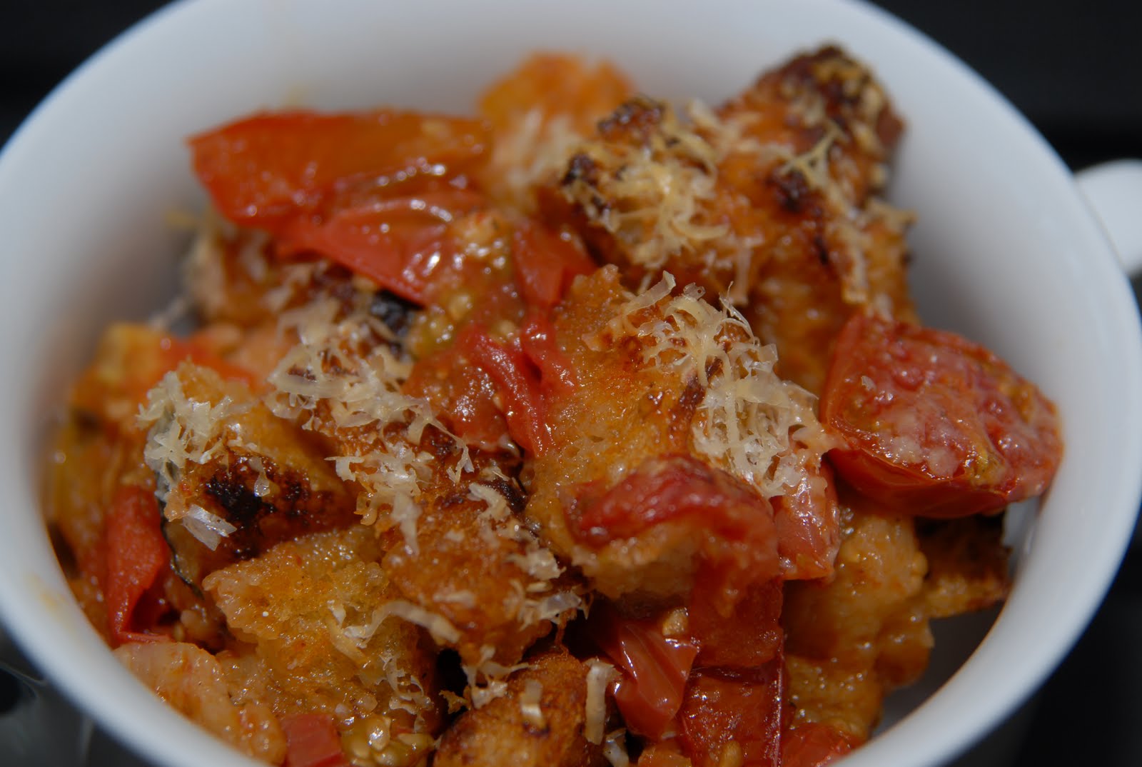 Foodiebia Tomato Crouton Casserole