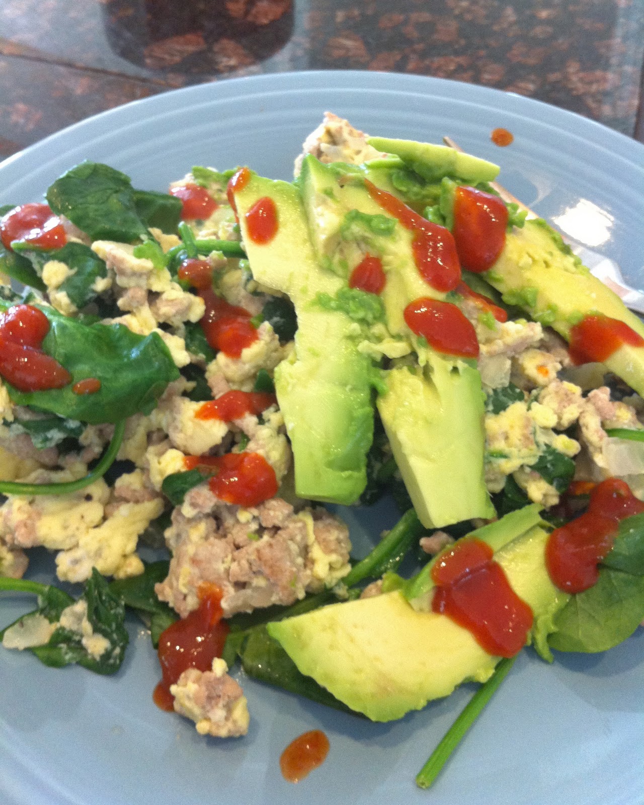 Trendy TreeHouse Turkey Spinach Egg Scramble