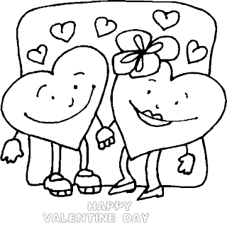 Happy Valentine's Coloring Pages