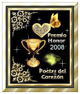 Premio Honor 2008"Poetas de Corazòn"
