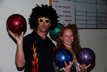 Bowling Coaches Kayo Ogilby and Meghan Detering after a hard workout in the 2008 dryland season.