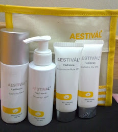 Aestival Radiance whitening skincare set pre-launch