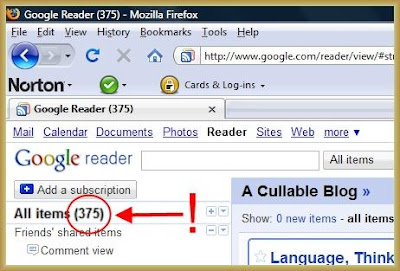 Link to Google Reader