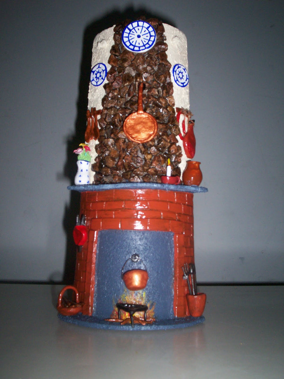 ADOLFINA MESA: EL ULTIMO ENCARGO PARA ESTAS FECHAS UNA CHIMENEA....