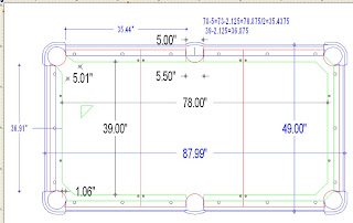 Pool Table CAD Plan