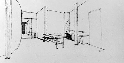 mies van der rohe sketch tugendhat house