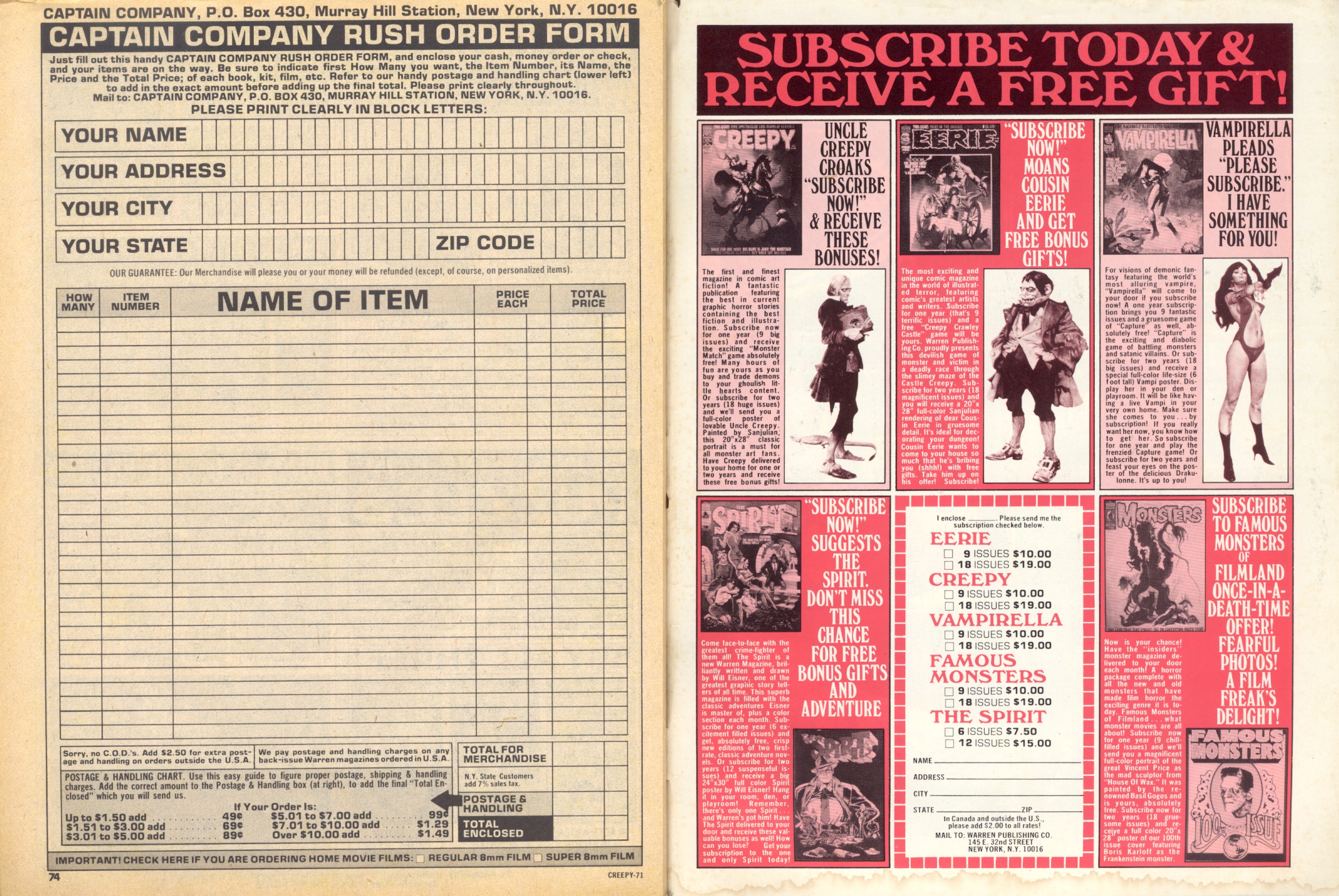 Read online Creepy (1964) comic -  Issue #71 - 67