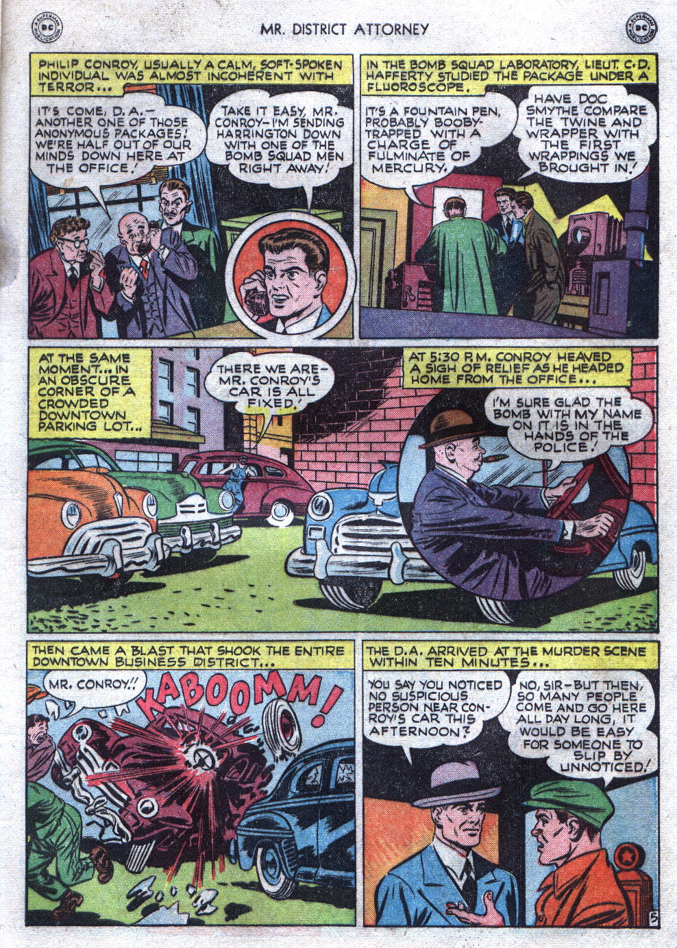 Read online Mr. District Attorney comic -  Issue #5 - 7