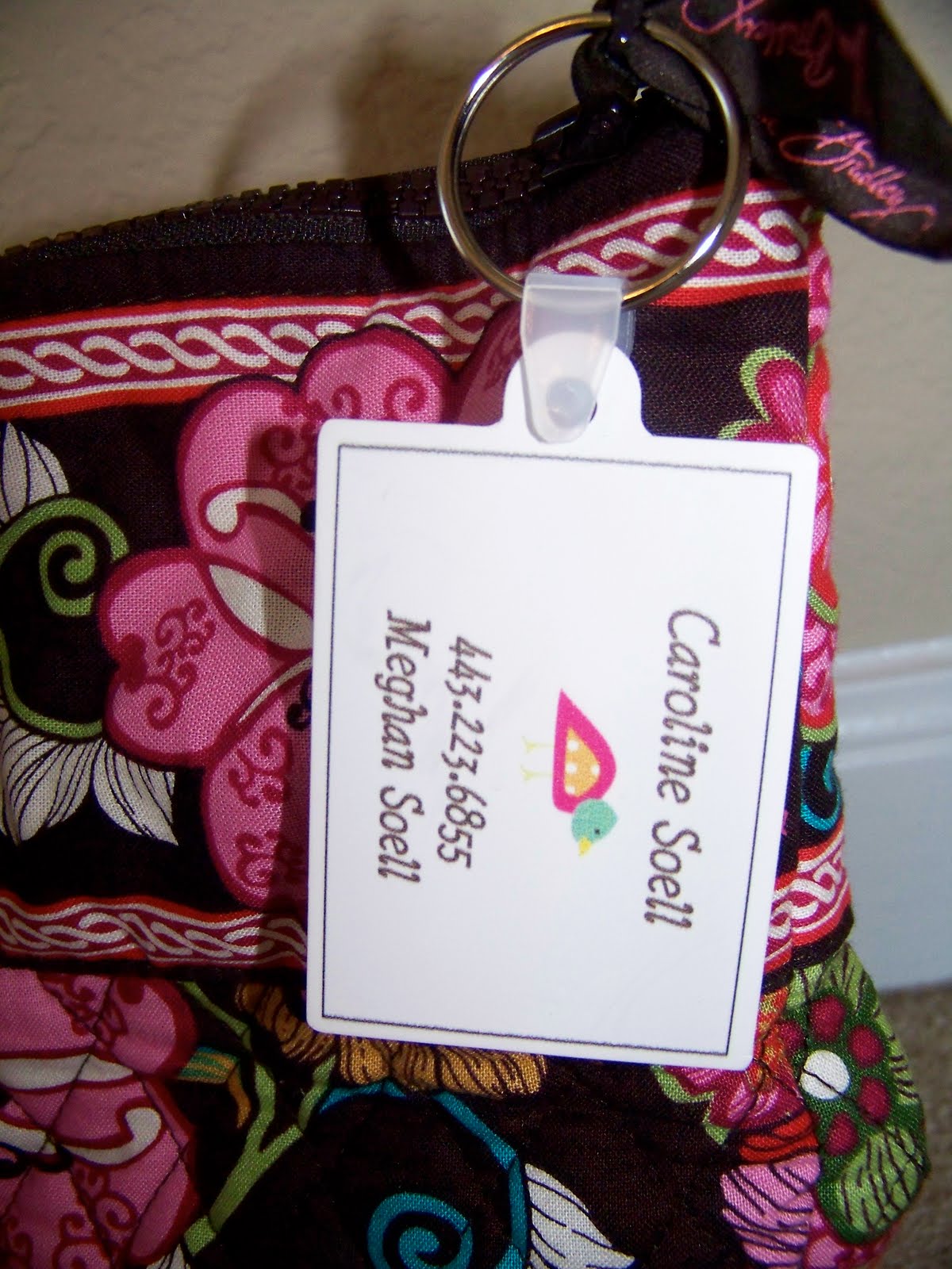 Paper Etiquette CUSTOM DIAPER BAG NAME TAGS & KEY CHAINS