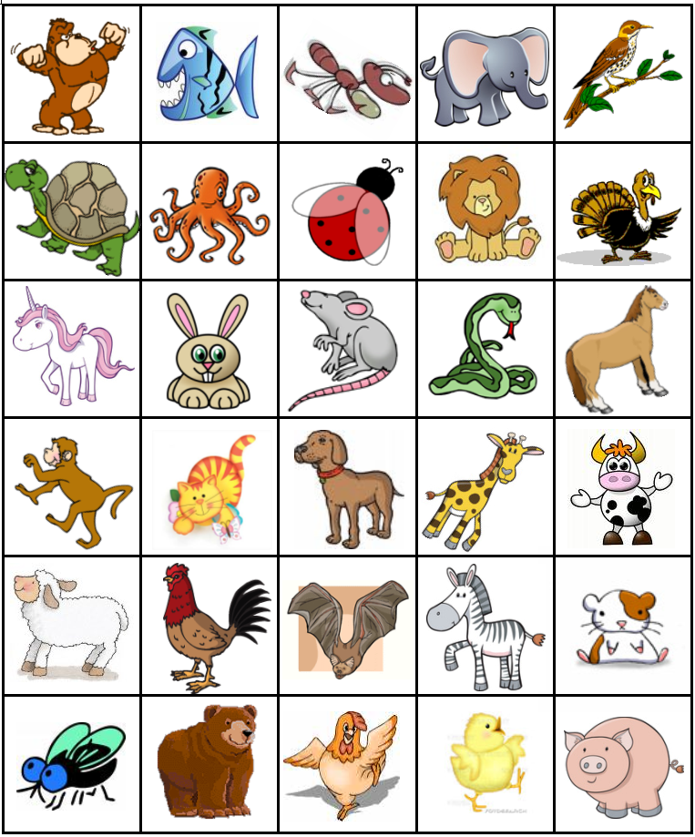 Карточки для игры крокодил с картинками для детей
