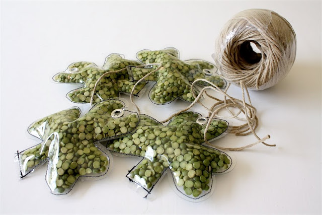 Split Pea Shamrocks crafty sewing tutorial for St Patrick's Day from MADE Everyday with Dana