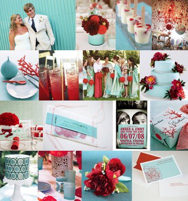 A Mexicaninspired red and aqua board from the fabulous blog 