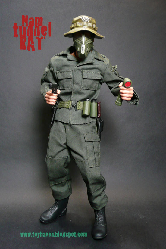 toyhaven Kitbash 16 scale Vietnam Tunnel Rat 12inch figure