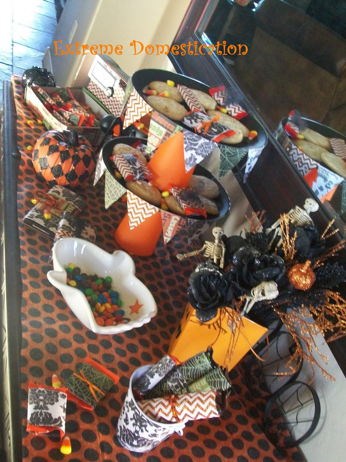 Extreme Domestication Halloween Table Party Display