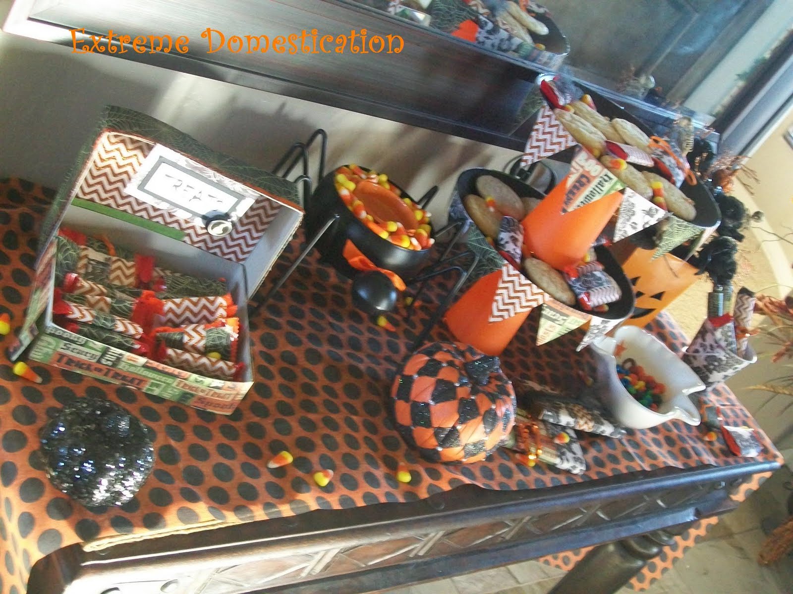 Extreme Domestication Halloween Table Party Display