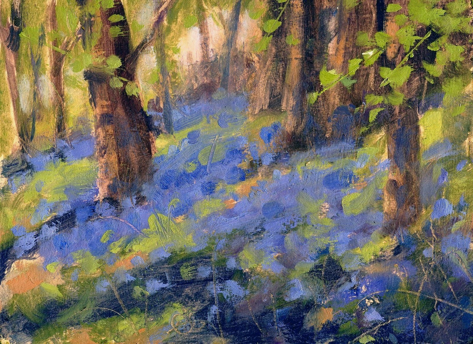 painting....: bluebells baby!