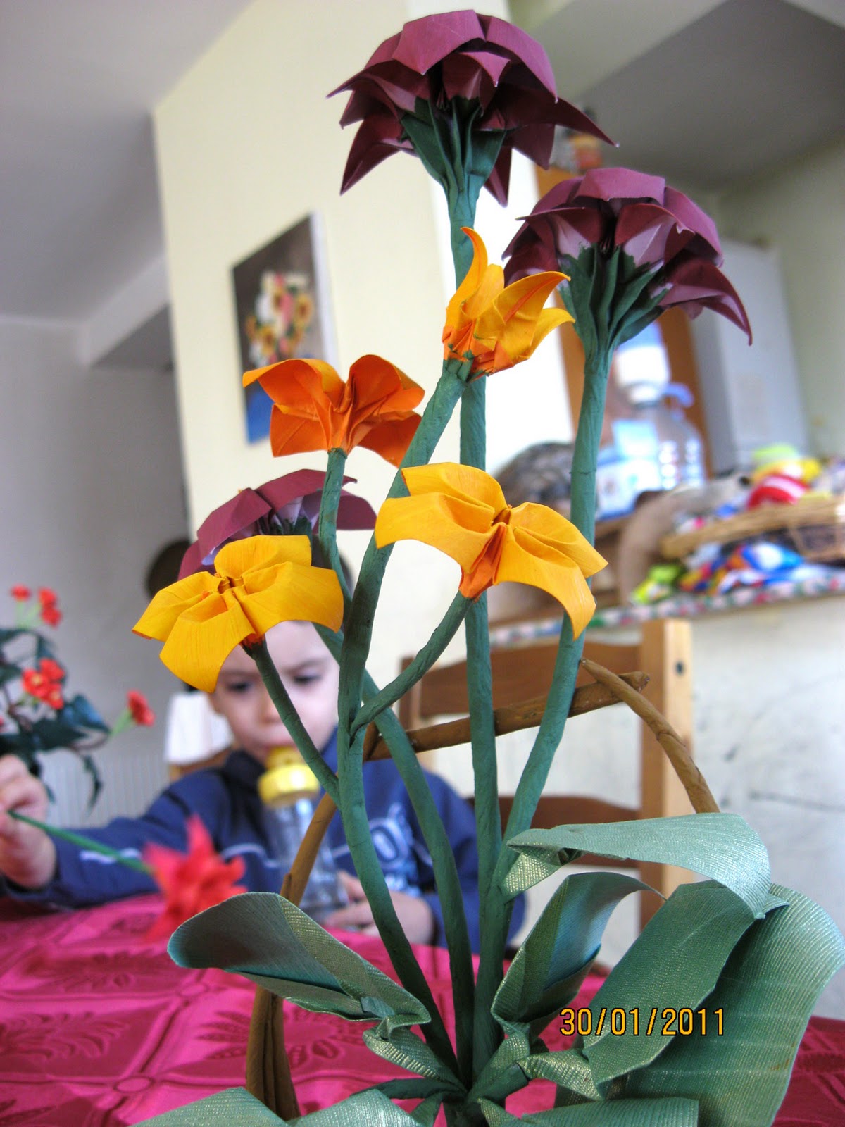 Paper flowers Origami