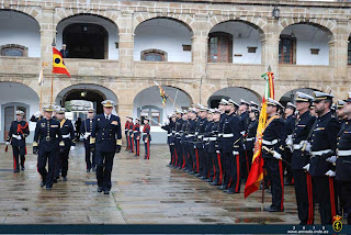 El Almirate de la Flota visita las unidades bajo su mando en Ferrol.