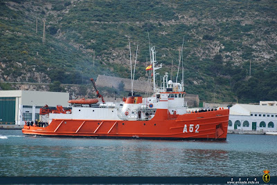 El Buque de Investigación Oceanográfica de la Armada `Las Palmas´ regresa a Cartagena.