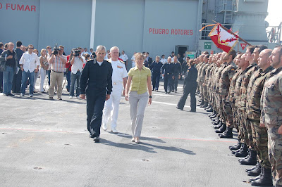 El buque ‘Castilla’ llega a la Base Naval de Rota.