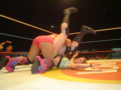 Nikki Roxx and Arianna in Wrestling in Mexico