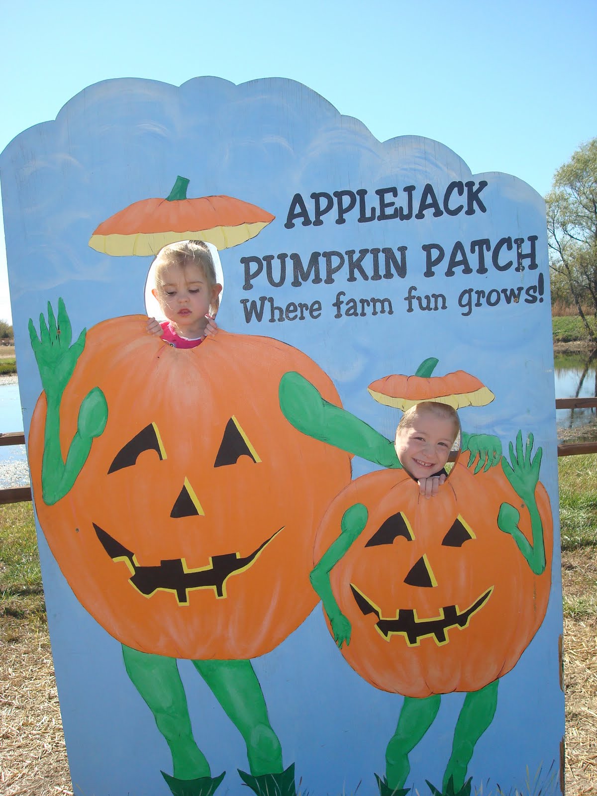 Kinnick Kay and Carver Lee Applejack Pumpkin Patch