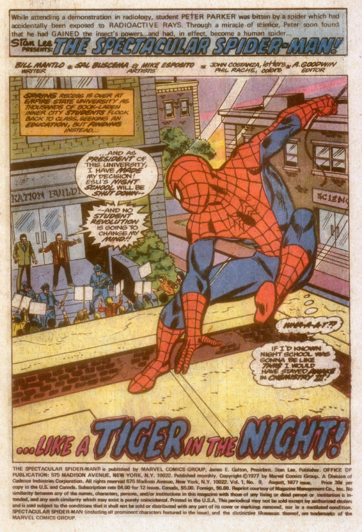 Read online The Spectacular Spider-Man (1976) comic -  Issue #9 - 2