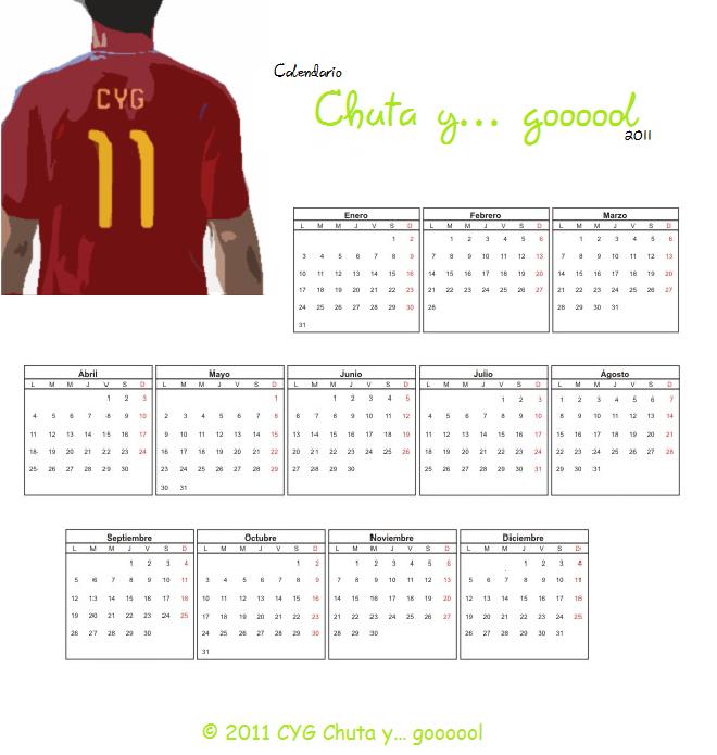 Calendario Chuta y Gol 2011