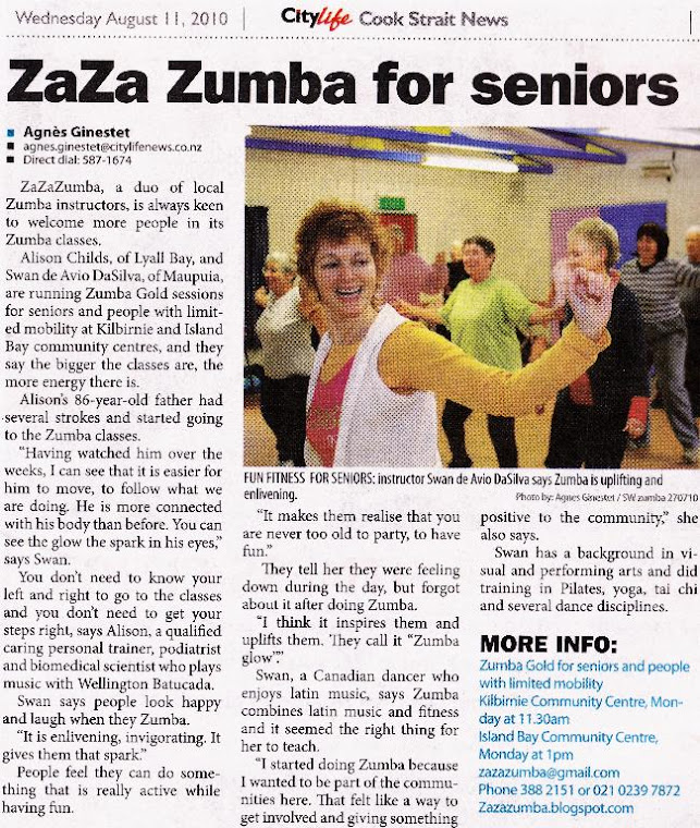 ZaZaZumba in the News!