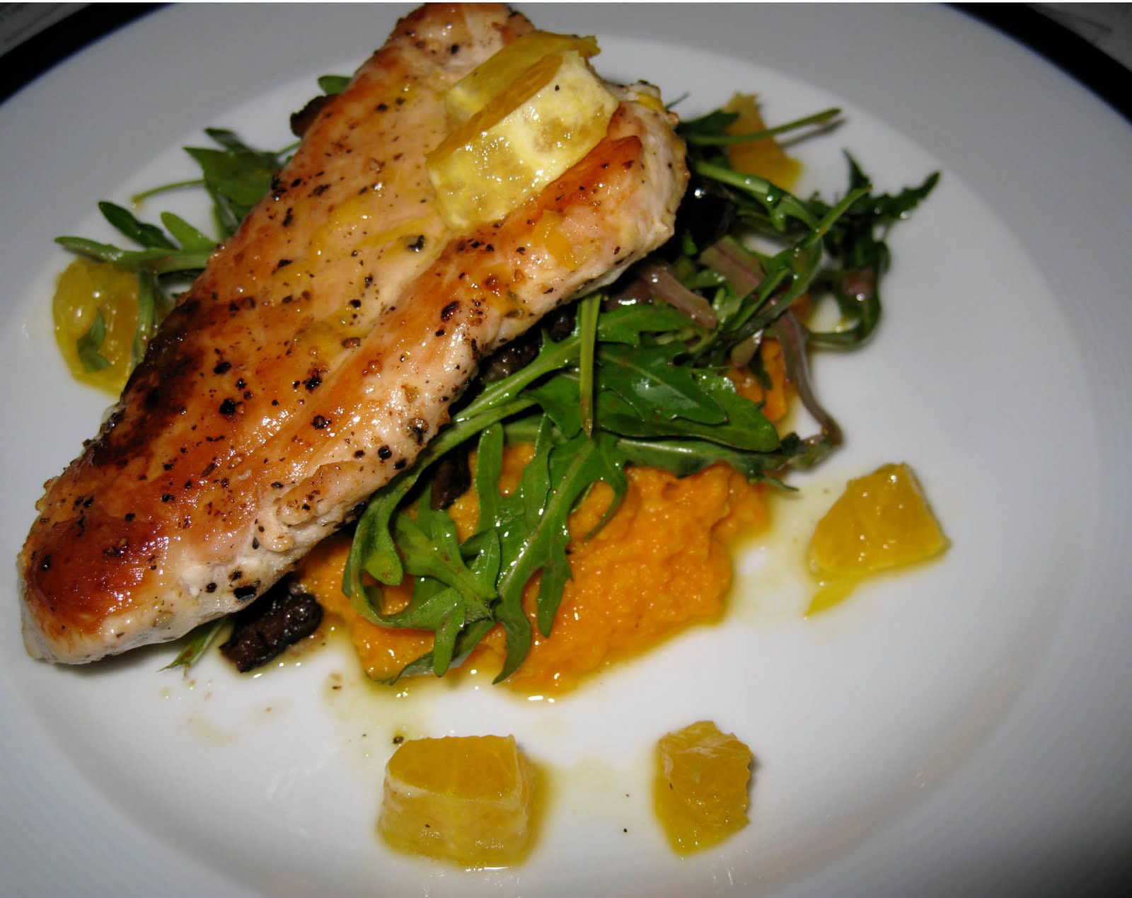 Straight No chaser Moroccan Chicken With Carrot Puree