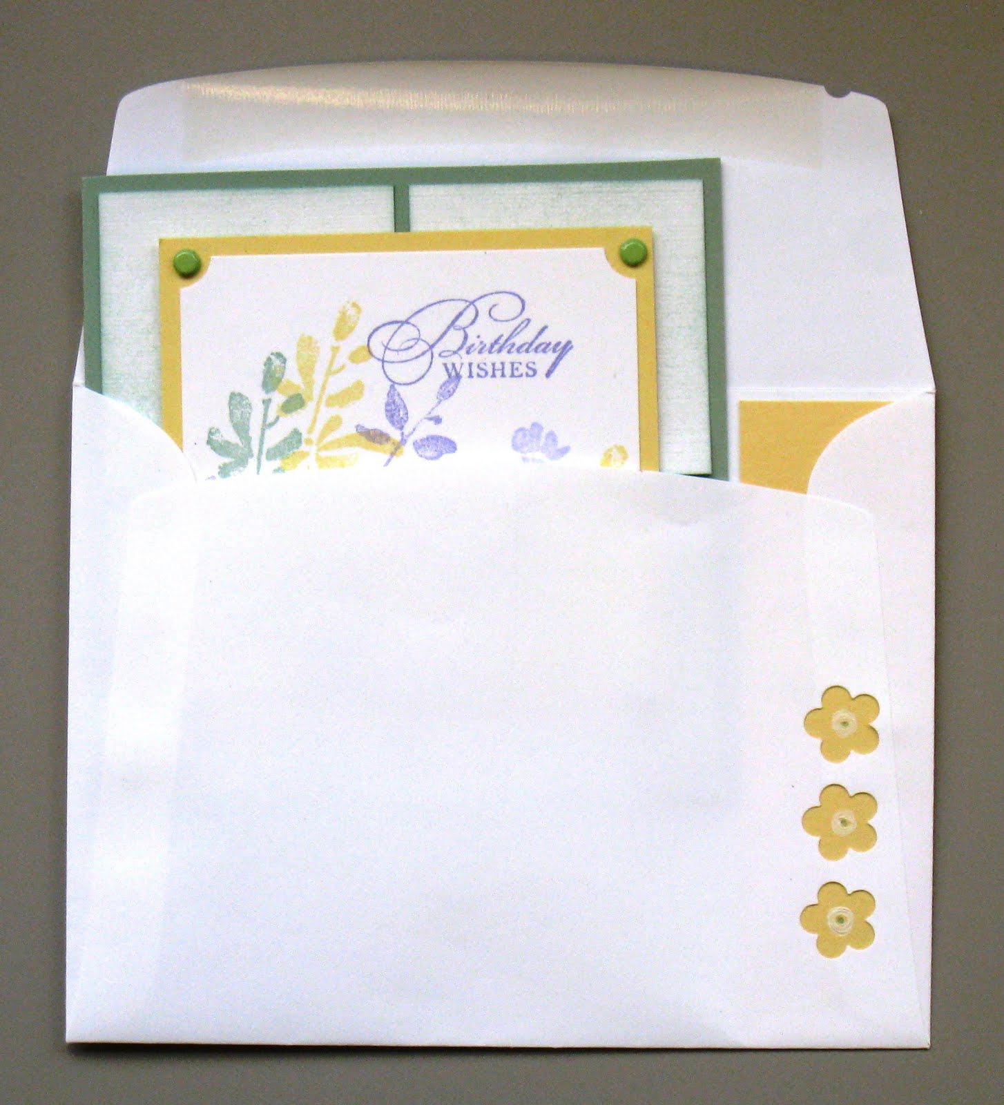 Cathy's Craft Room Best Wishes Envelope