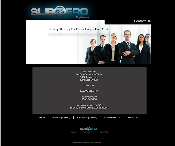SubZero Website Concept