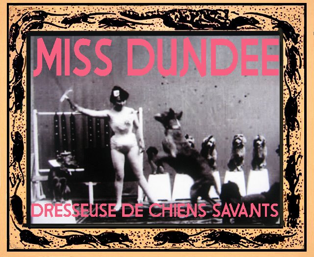 Miss DUNDEE et ses chiens savants-1902 Alice Guy