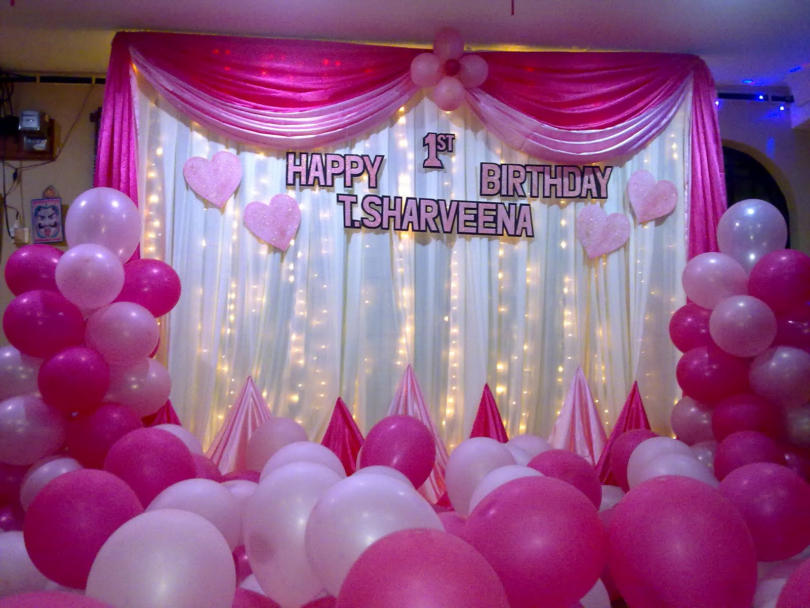 Raags Management Services 1st Birthday deco