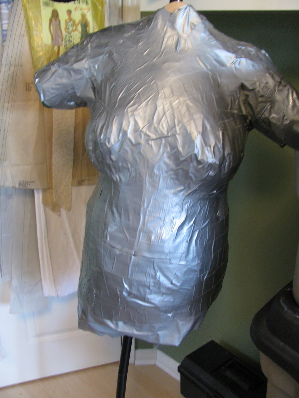 A Thing A Day Challenge Duct tape dress form.
