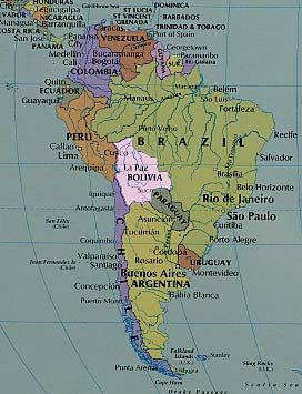 Images and Places, Pictures and Info: bolivia map south america