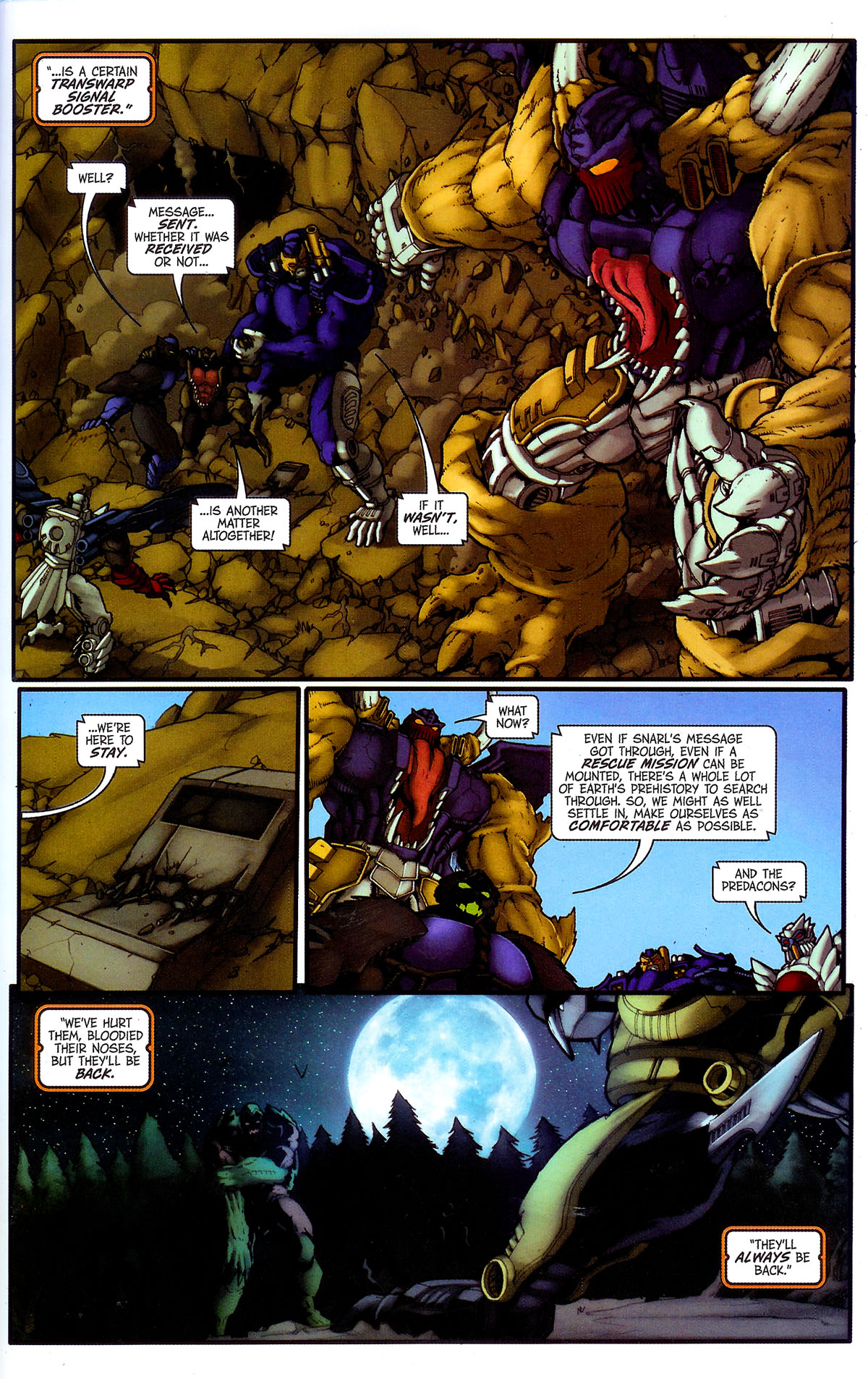 Read online Transformers, Beast Wars The Gathering comic Issue 4