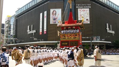 Traveling and Festival Gion Matsuri in Kyoto Japan