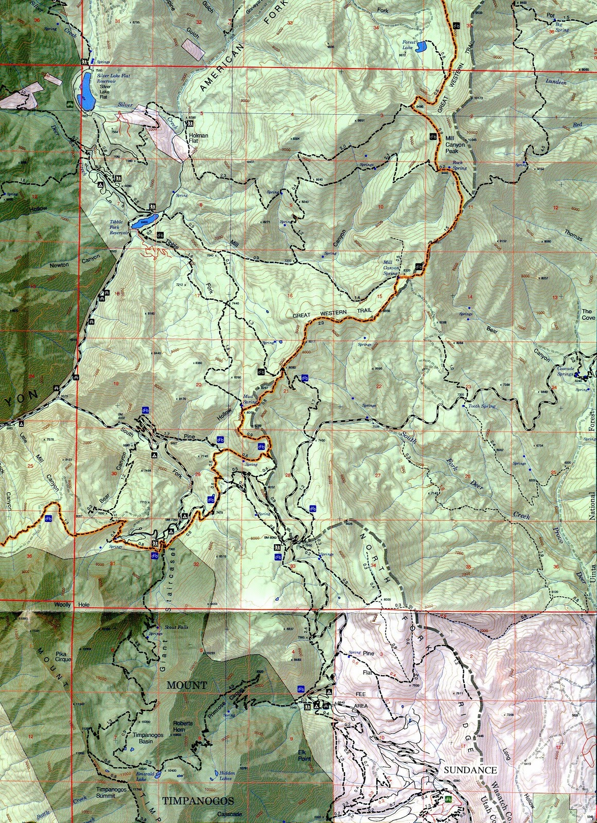 Wasatch Maps Wasatch Hiking Trails