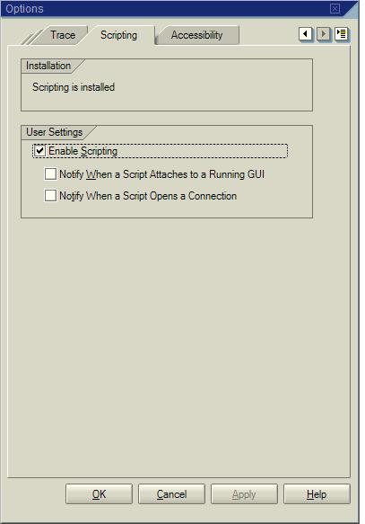 Enabling SAP application (SAP GUI) for testing with Rational Functional ...