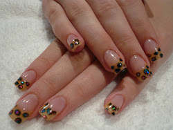 leopard nail acrylic acrylics panache studio