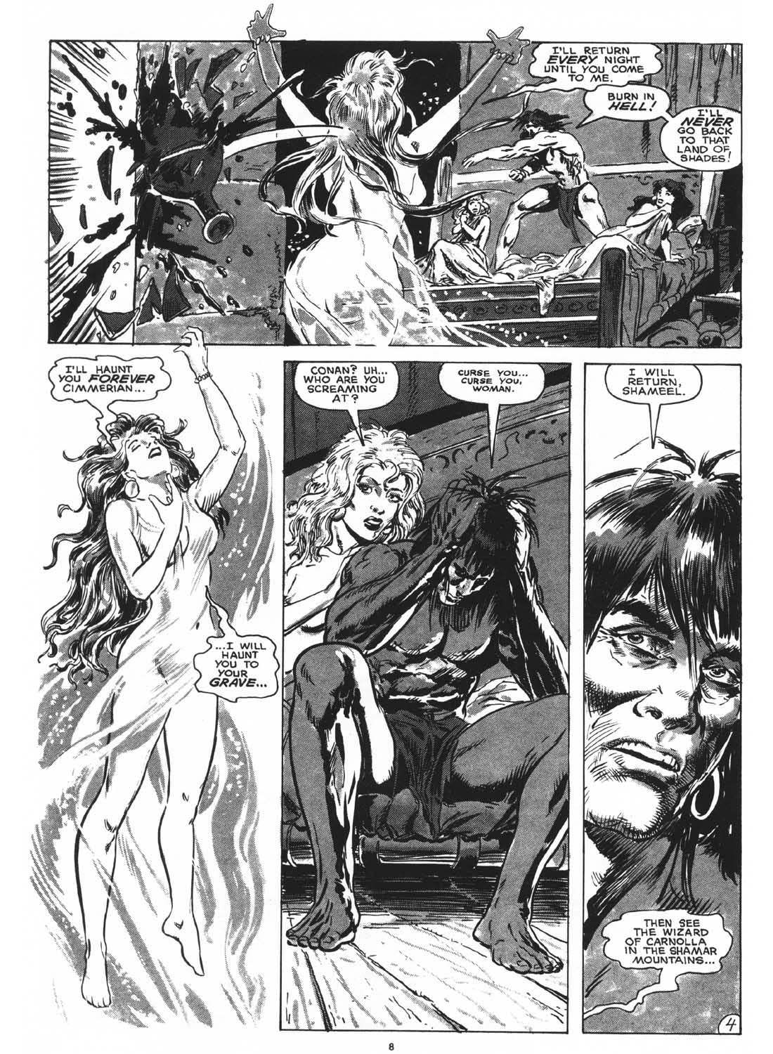 Read online The Savage Sword Of Conan comic -  Issue #161 - 10