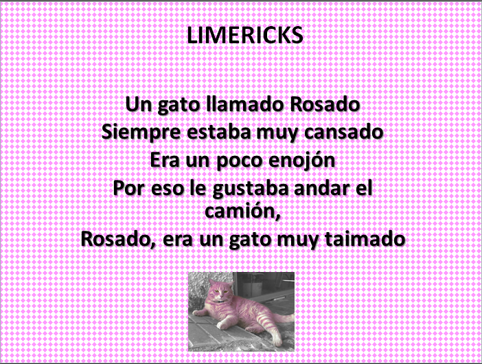 "Creciendo junto al lenguaje" Creación de Limericks