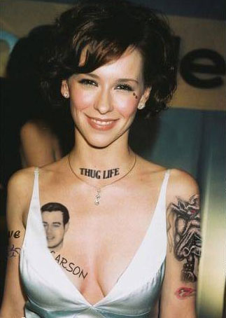 Female celebrity tattoo
