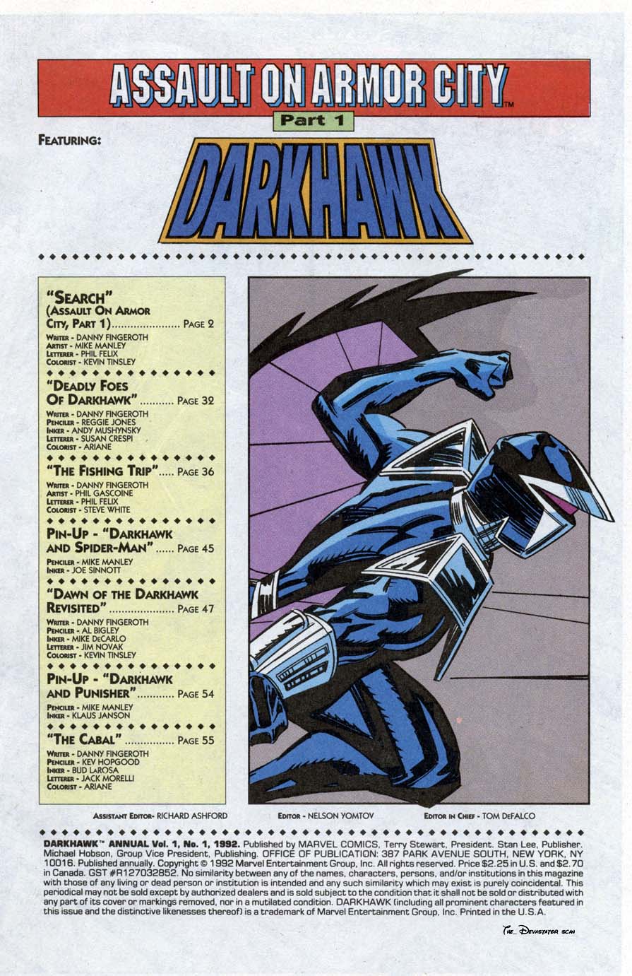 Read online Darkhawk (1991) comic -  Issue # _Annual 1 - 2