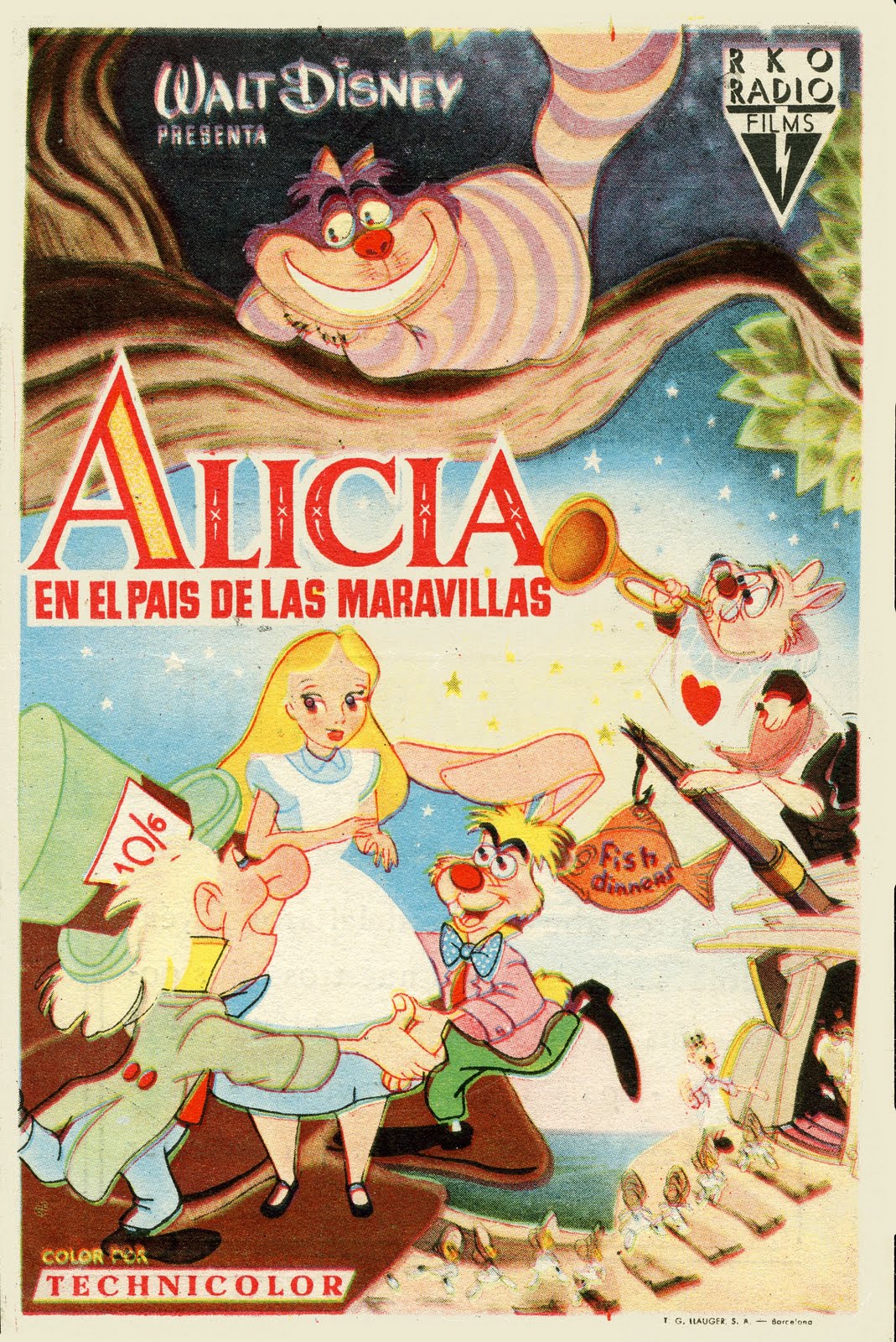 Cartel Nostalgia Alicia en el país de las maravillas Cartel Nostalgia Alicia en el país de las maravillas
