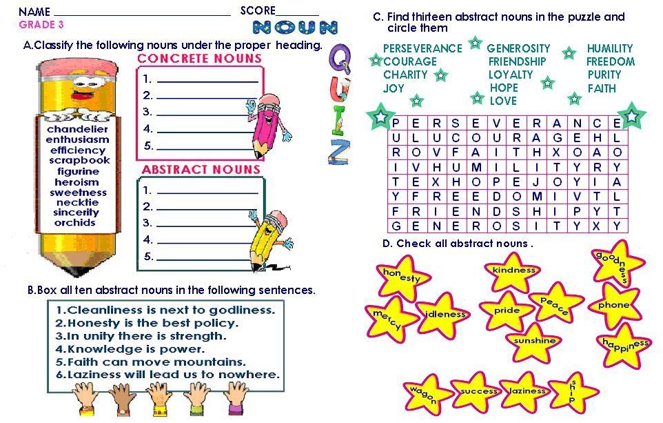 worksheet-on-abstract-and-concrete-nouns